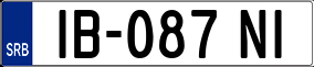 Trailer License Plate